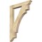 Ekena Millwork Merced Traditional Rough Sawn Bracket, Douglas Fir, 4"W x 32"D x 44"H BKT04X32X44MRC01RDF - alternate 1